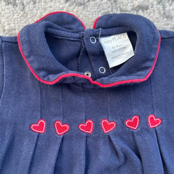 Baby Place Peter Pan collar romper 6-9mos - Picture 2 of 7